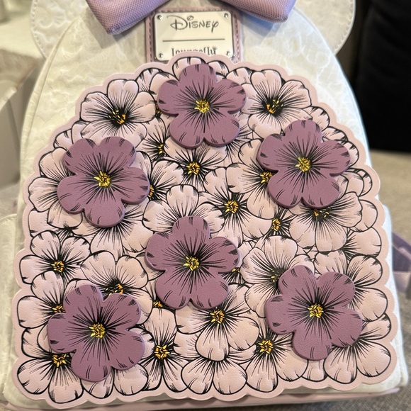 Loungefly Disney Floral lace print Backpack - Picture 6 of 7